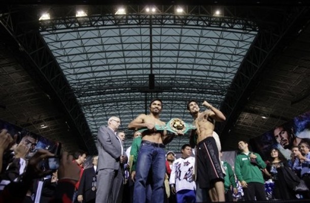 Взвешивание Мэнни Пакьяо и Антонио Маргарито