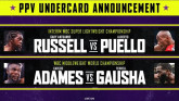 Адамес-Гауша и Расселл-Пуэлло добавлены в вечер бокса 15 июня