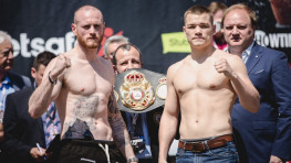 Фото: Взвешивание Федора Чудинова и Джорджа Гроувса