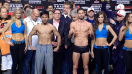 Взвешивание Пакьяо-Алгиери: Алгиери превысил лимит (+ видео)