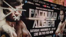 Кадр дня: Плакат боя Пакьяо-Алгиери