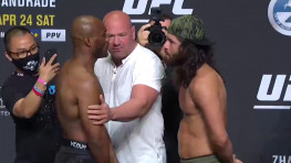 Результаты взвешивания участников турнира UFC 261