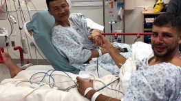 Кадр дня: «Корейский зомби» и Яир Родригес после боя