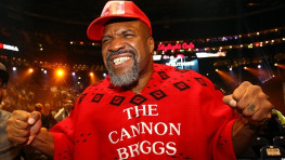 Кадр дня: Шеннон Бриггс на бое Кличко-Пулев