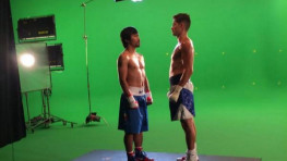 Кадр дня: Пакьяо и Алгиери во время фотосессии