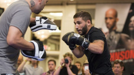Открытая тренировка бойцов UFC 189