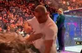 Шон Стриклэнд подрался с Дрикусом Дю Плесси на трибуне UFC 296 (+ВИДЕО)