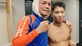 Кадр дня: Нонито Донэр и Наоя Иноуэ после боя