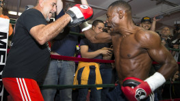 Фото: Открытая тренировка Ригондо перед боем с Ломаченко