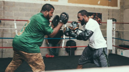 Фото: Тренировка Гари Рассела-младшего