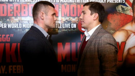 Фото: Головкин и Мюррей на пресс-конференции в Лондоне