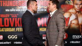 Видео: Головкин и Мюррей лицом к лицу