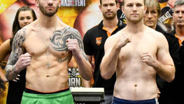 Взвешивание Джеффа Хорна и Майкла Зерафы