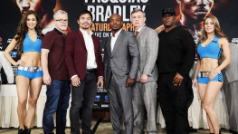 Фото: Пресс-конференция Мэнни Пакьяо и Тимоти Брэдли