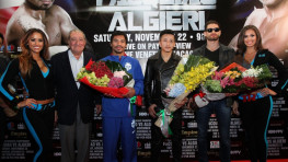 Фото: Прибытие Пакьяо и Алгиери в комплекс Venetian