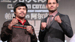 Фото: Пресс-конференция Пакьяо-Алгиери в Макао