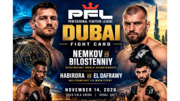 Полный список участников турнира PFL Dubai: Вадим Немков – Сергей Билостенный