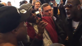 Видео: Перепалка Бриггса и Уайлдера на пресс-конференции Кличко-Дженнингс 