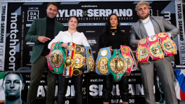 Кэти Тейлор и Аманда Серрано встретились на пресс-конференции