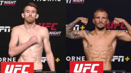 Результаты взвешивания участников турнира UFC on ESPN 27