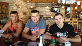 Кадр дня: Ломаченко, Гвоздик и Каваляускас