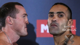 Видео взвешивания Дениса Лебедева и Виктора Рамиреса