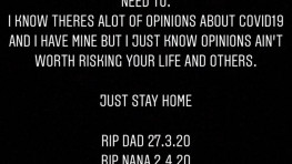 Энтони Ярд сообщил о смерти от коронавируса второго члена семьи