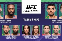 Результаты турнира UFC Fight Night 220: Дебют Алиева и неожиданная отмена боя Крылова