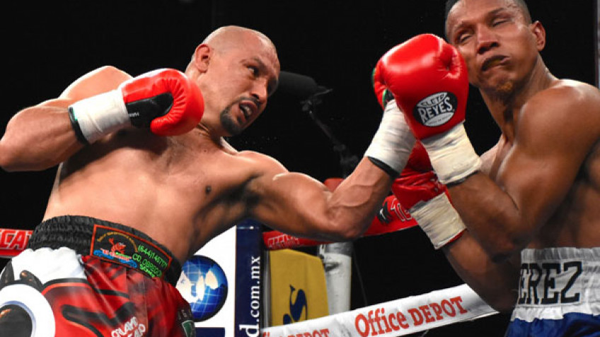 Орландо Салидо победил Аристидеса Переса, побывав в нокдауне