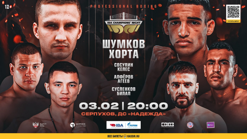 Список участников турнира «Ночь чемпионов IBA» в Серпухове