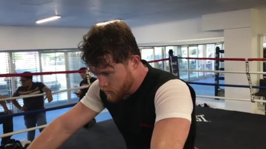 Фрагменты тренировок Сауля Альвареса перед боем с Головкиным 5 мая (видео)