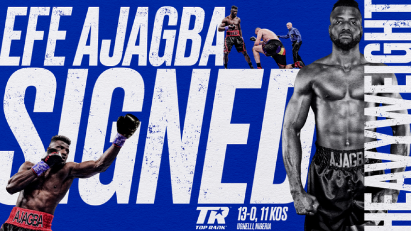 Нигерийский супертяжеловес Эфе Аджагба подписал контракт с Top Rank