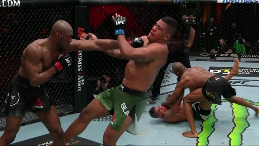 Лучшие моменты боя Усман-Бернс на UFC 258 (видео)