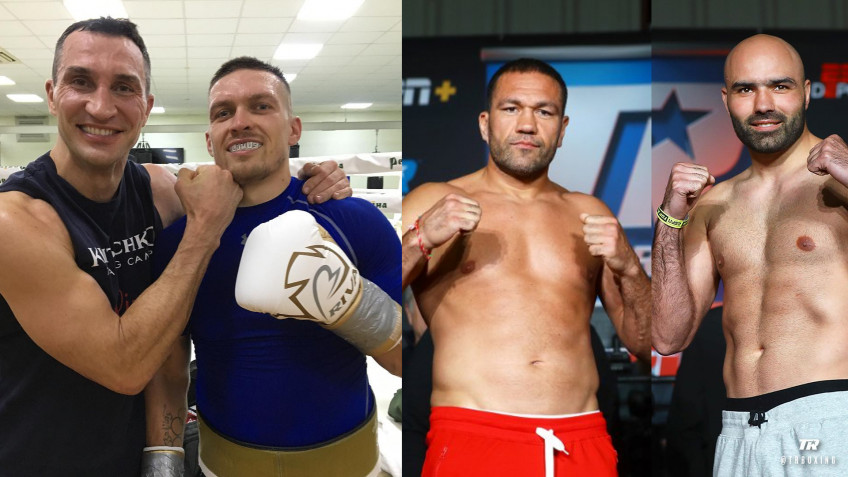 Усик и Кличко провели спарринг, Оскар о Головкин-Альварес 3 (видео)