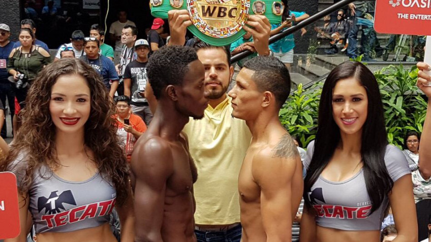 Взвешивание Мигеля Берчельта и Максвелла Авуку