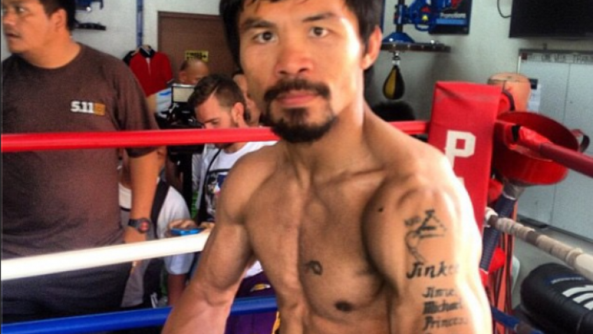 Мэнни Пакьяо «сделал» вес за четыре недели до боя с Алгиери