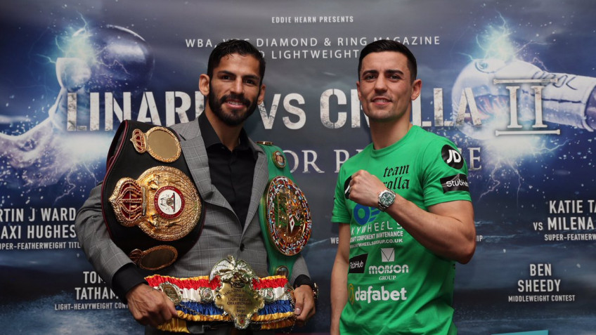 Кадр дня: Финальная пресс-конференция перед реваншем Линарес-Кролла