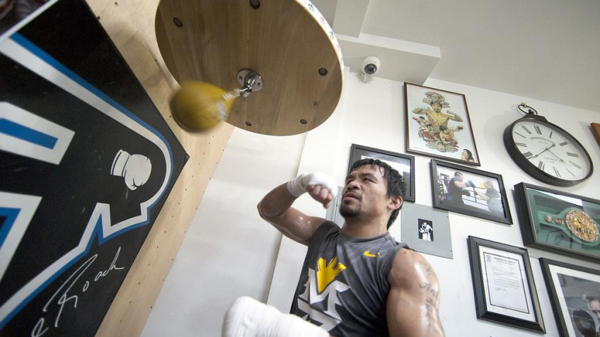 Кадр дня: Мэнни Пакьяо в Wild Card Boxing Club
