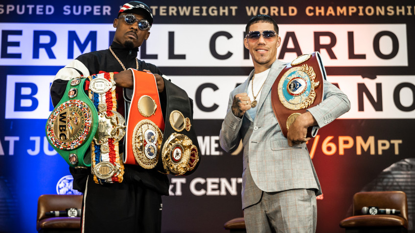 Пресс-конференция Джермелла Чарло и Брайана Кастаньо