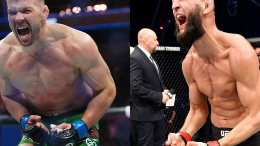 Чимаев толкнул дю Плесси на финальной битве взглядов