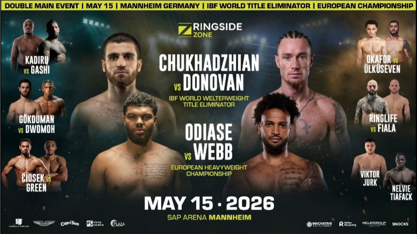 Отборочный бой Чухаджян-Донован пройдет 15 мая в Германии