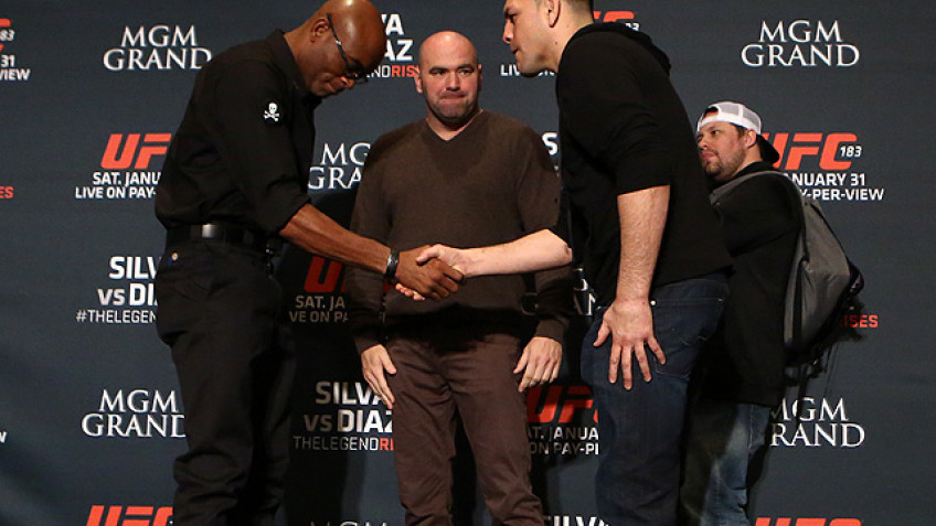 Дуэль взглядов Андерсона Сильвы и Ника Диаса