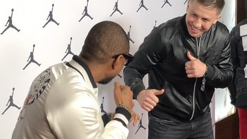 Кадр дня: Usher и Геннадий Головкин