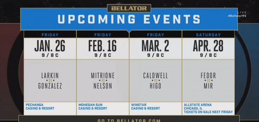 Bellator: Бой Емельяненко и Мира состоится 28 апреля в Чикаго