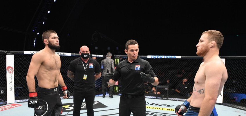 Видео лучших моментов UFC 254 Хабиб — Гэтжи