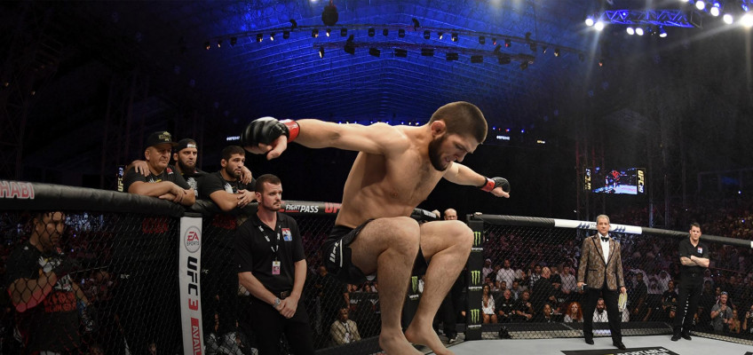 Турнир UFC 242 Нурмагомедов-Порье в замедленном воспроизведении