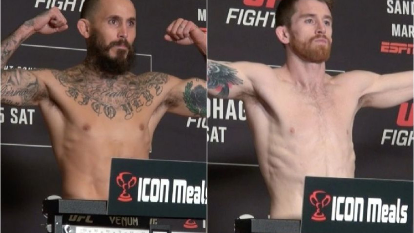 Результаты взвешивания участников турнира UFC on ESPN 43