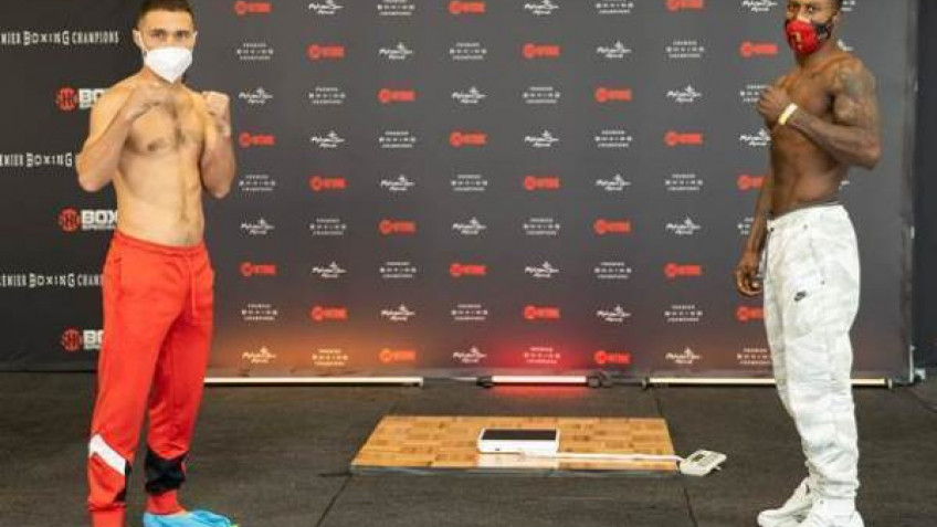 Взвешивание Сергея Липинца и Кастио Клейтона