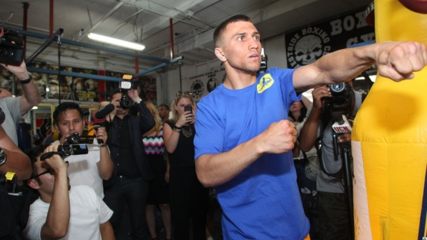 Тренировка Василия Ломаченко