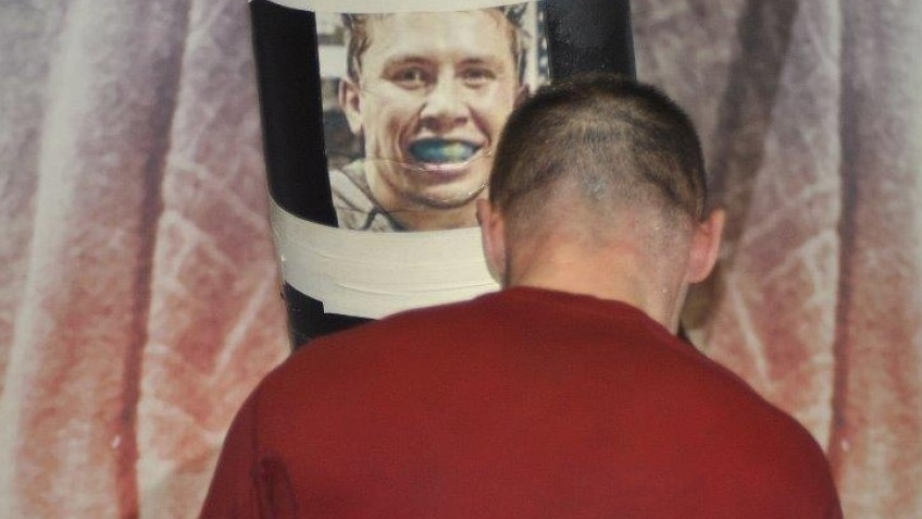 Кадр дня: Мартин Мюррей готовится к бою с Геннадием Головкиным